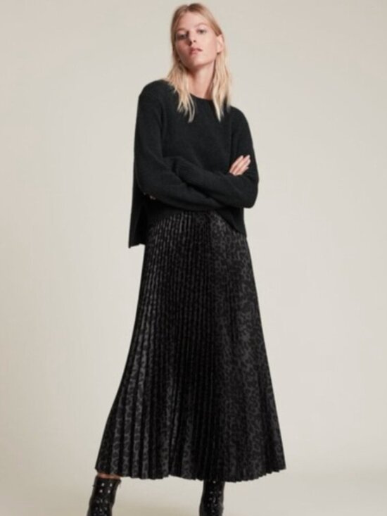 All Saints Dresses & Skirts - AllSaints | Leowa Viola Pleated Satin Midi Slip Dress Only